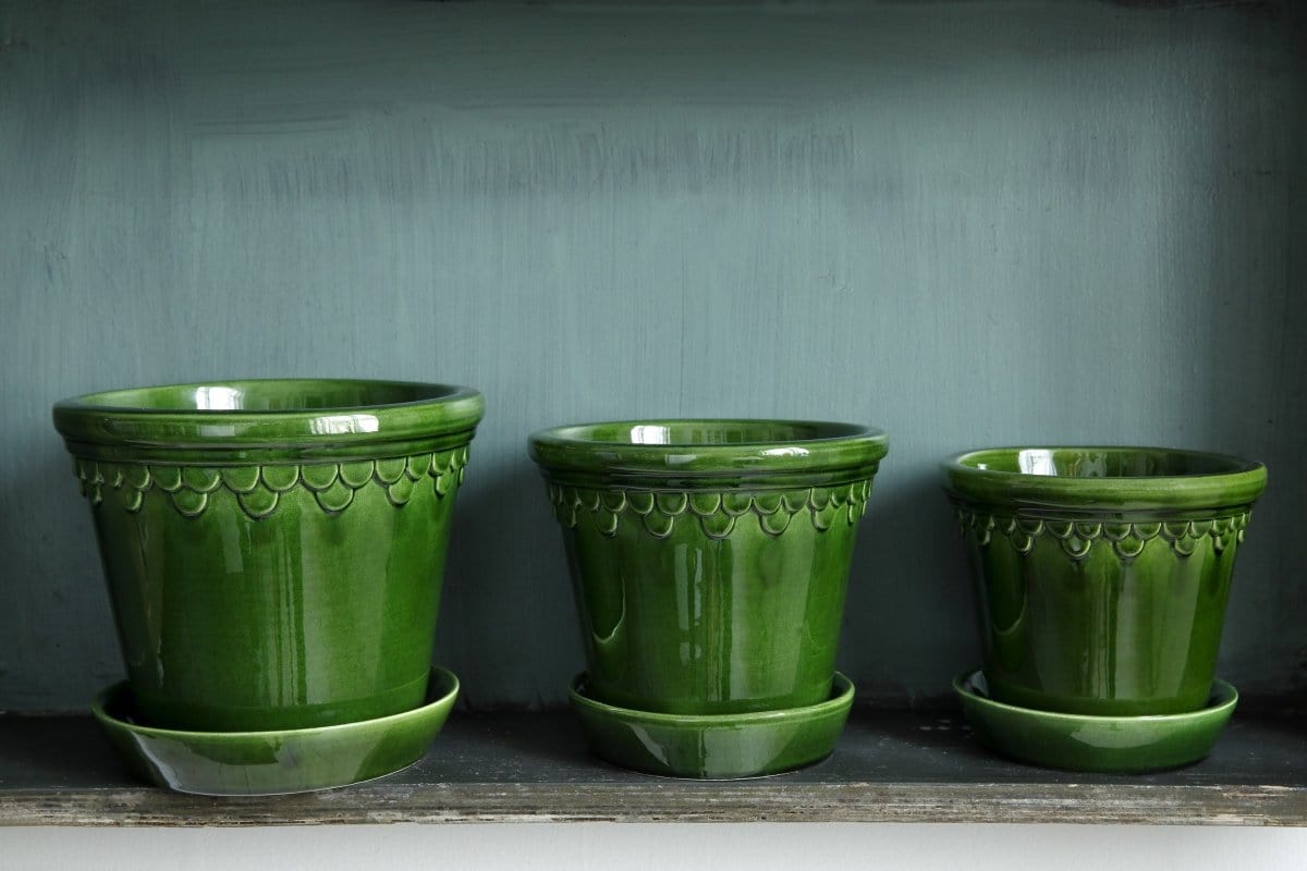 Københavner 'Glazed by Bergs', portgrøn - Blomsterverden